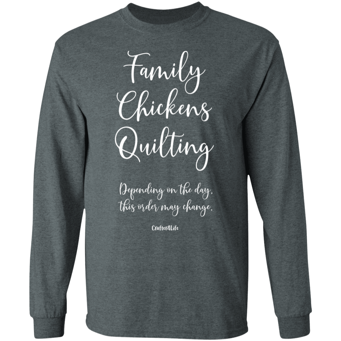 Family-Chickens-Quilting LS Ultra Cotton T-Shirt