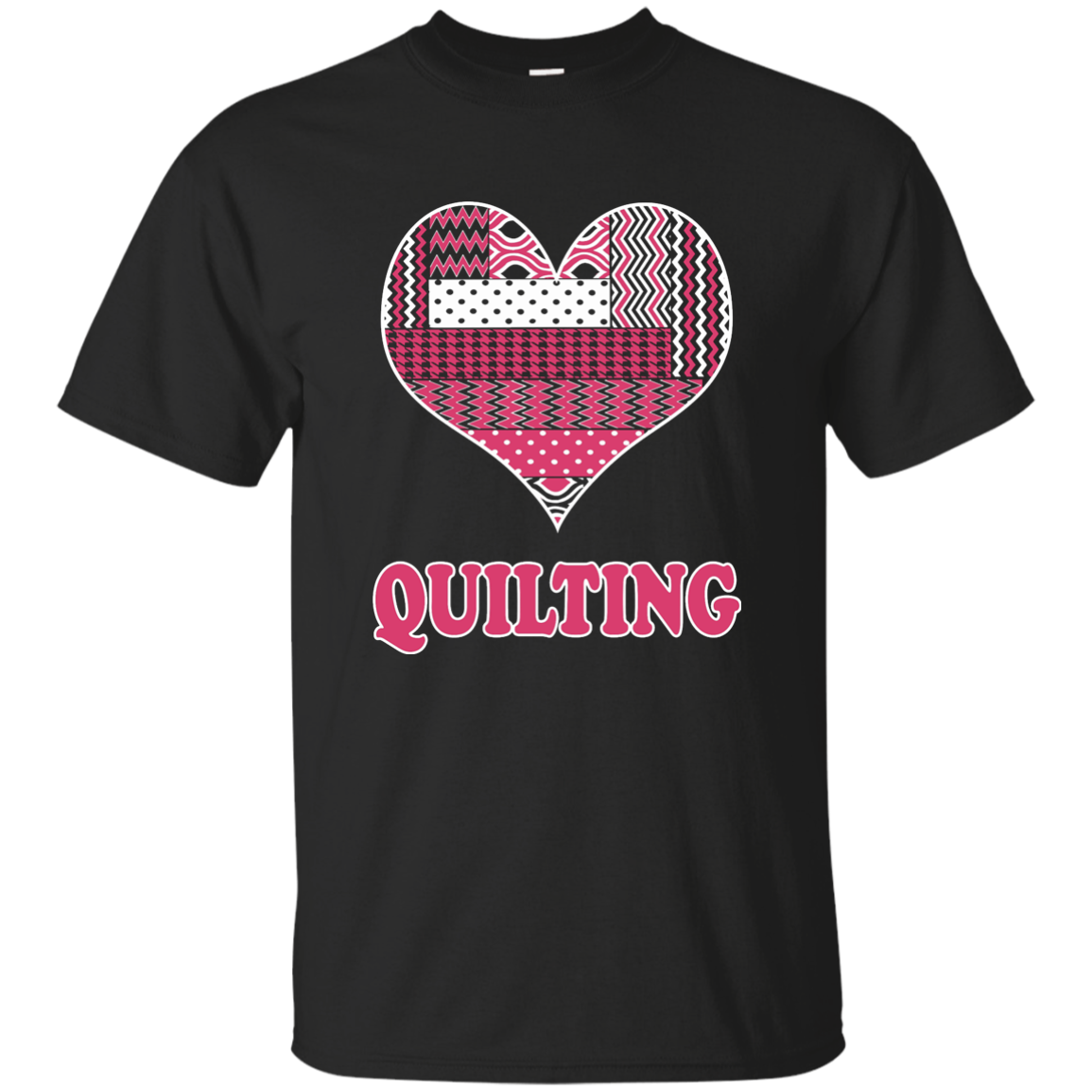 Heart Quilting Custom Ultra Cotton T-Shirt - Crafter4Life - 2
