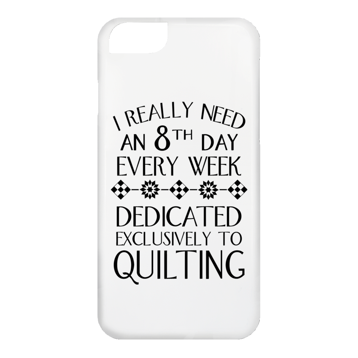 8th Day For Quilting iPhone Cases