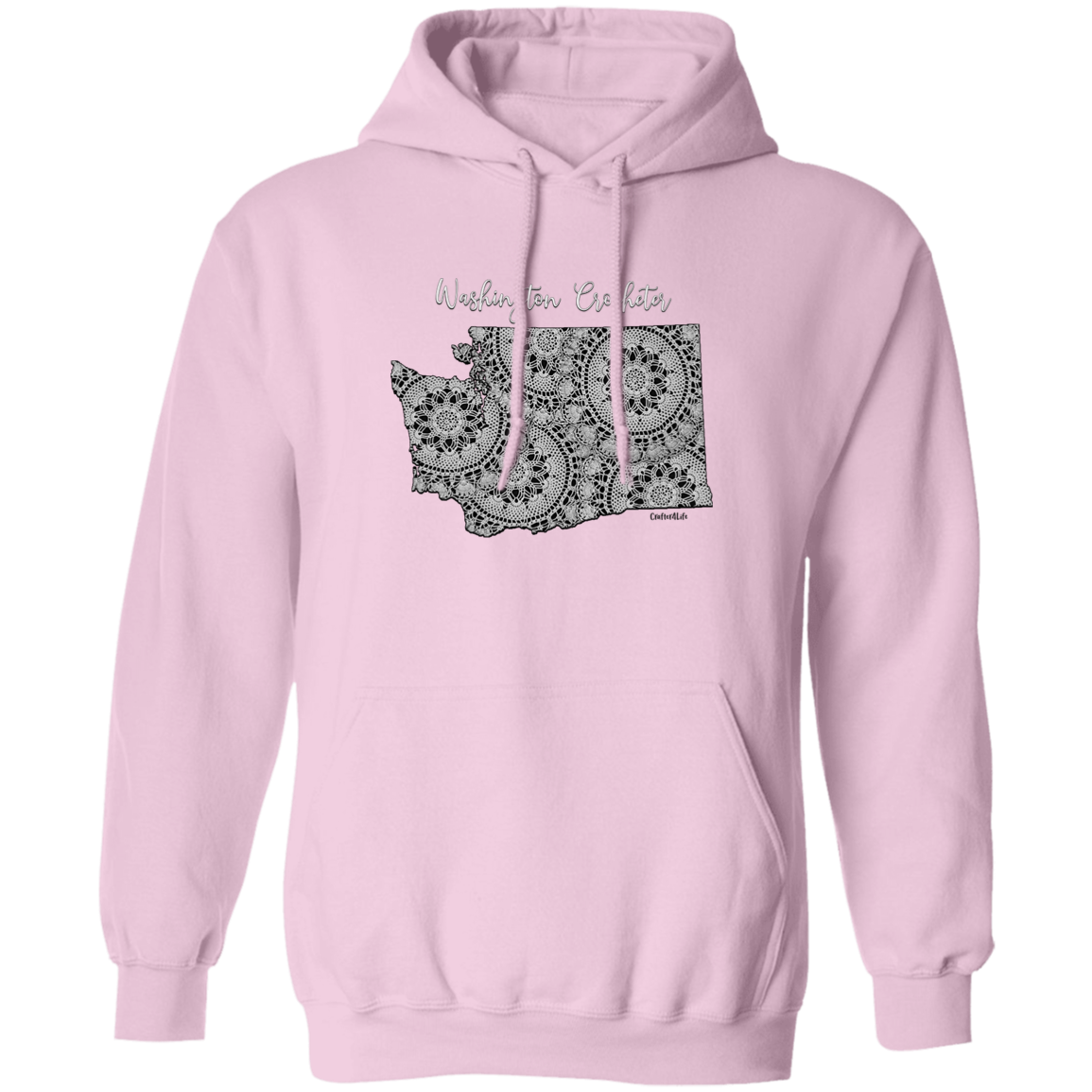 Washington Crocheter Pullover Hoodie