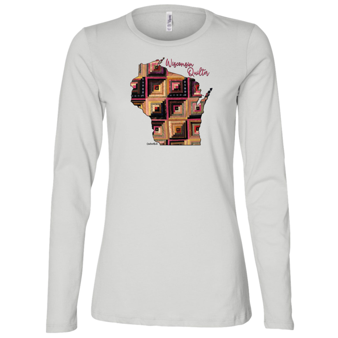 Wisconsin Quilter Ladies' Jersey LS Missy Fit