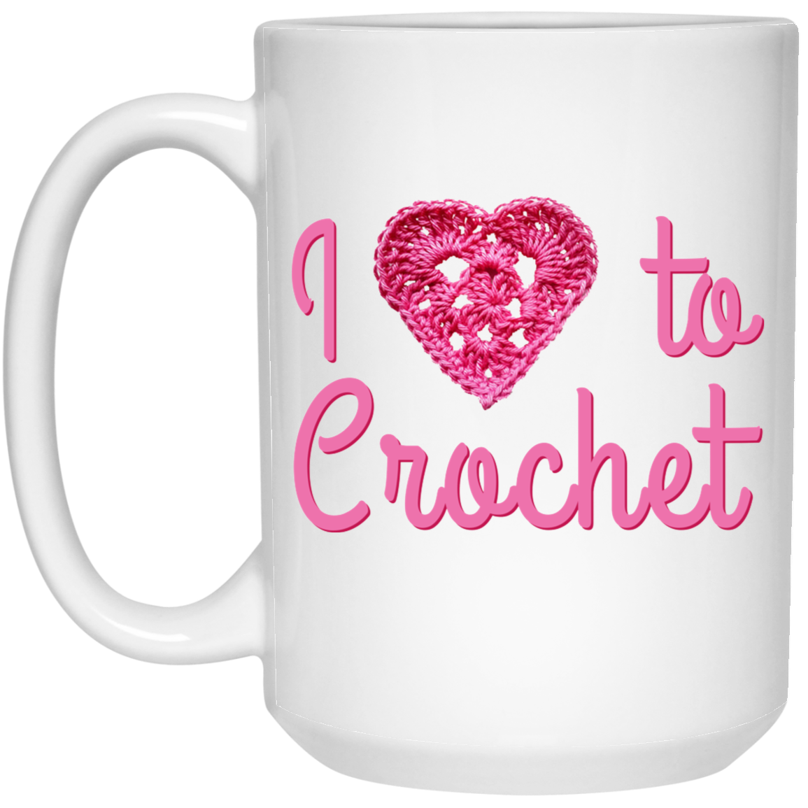 I Heart to Crochet Mugs