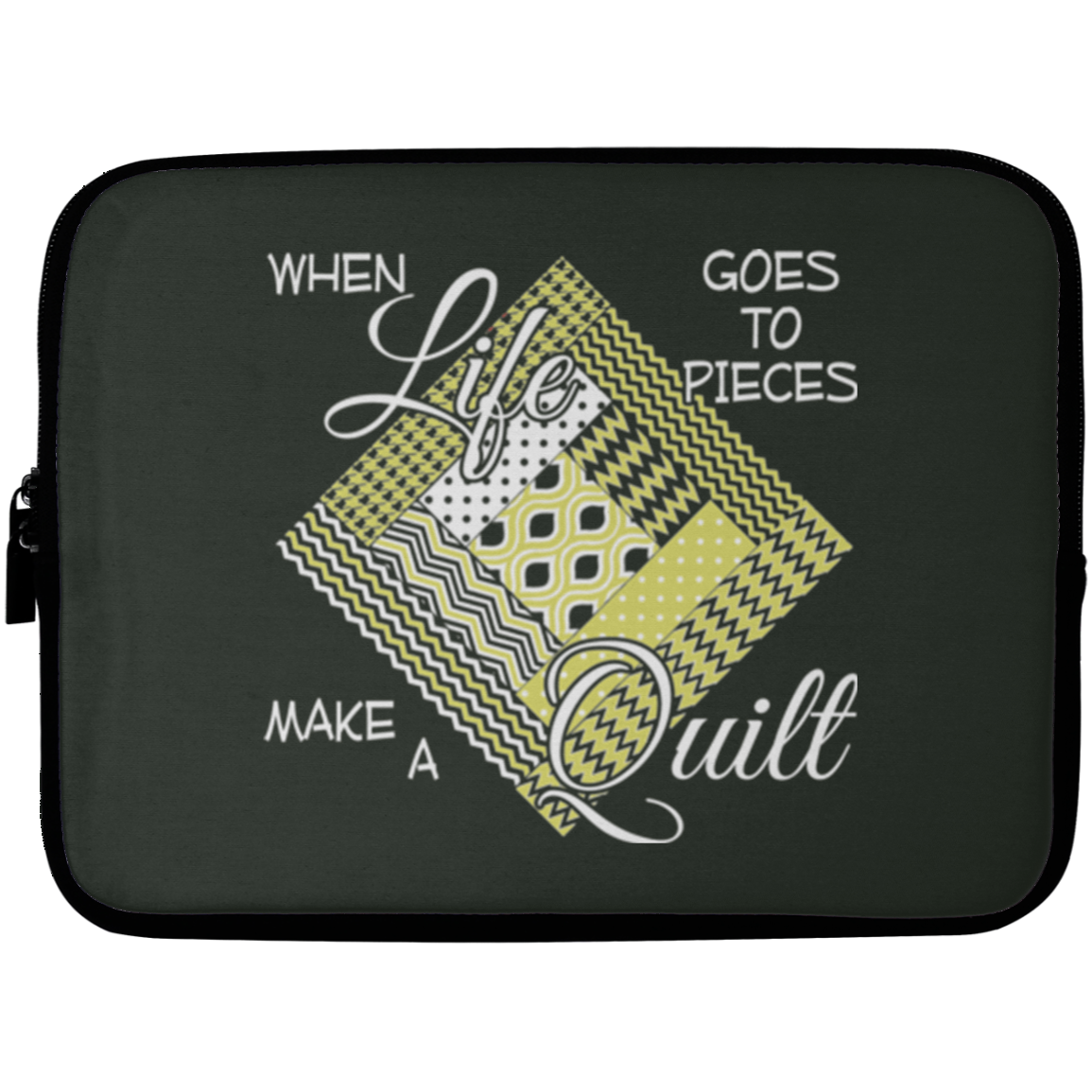 Make a Quilt (yellow) Laptop Sleeves