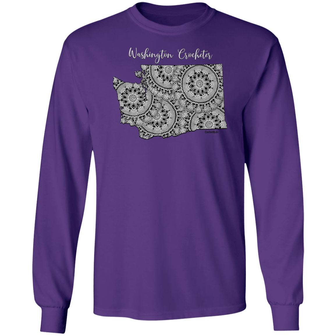 Washington Crocheter LS Ultra Cotton T-Shirt