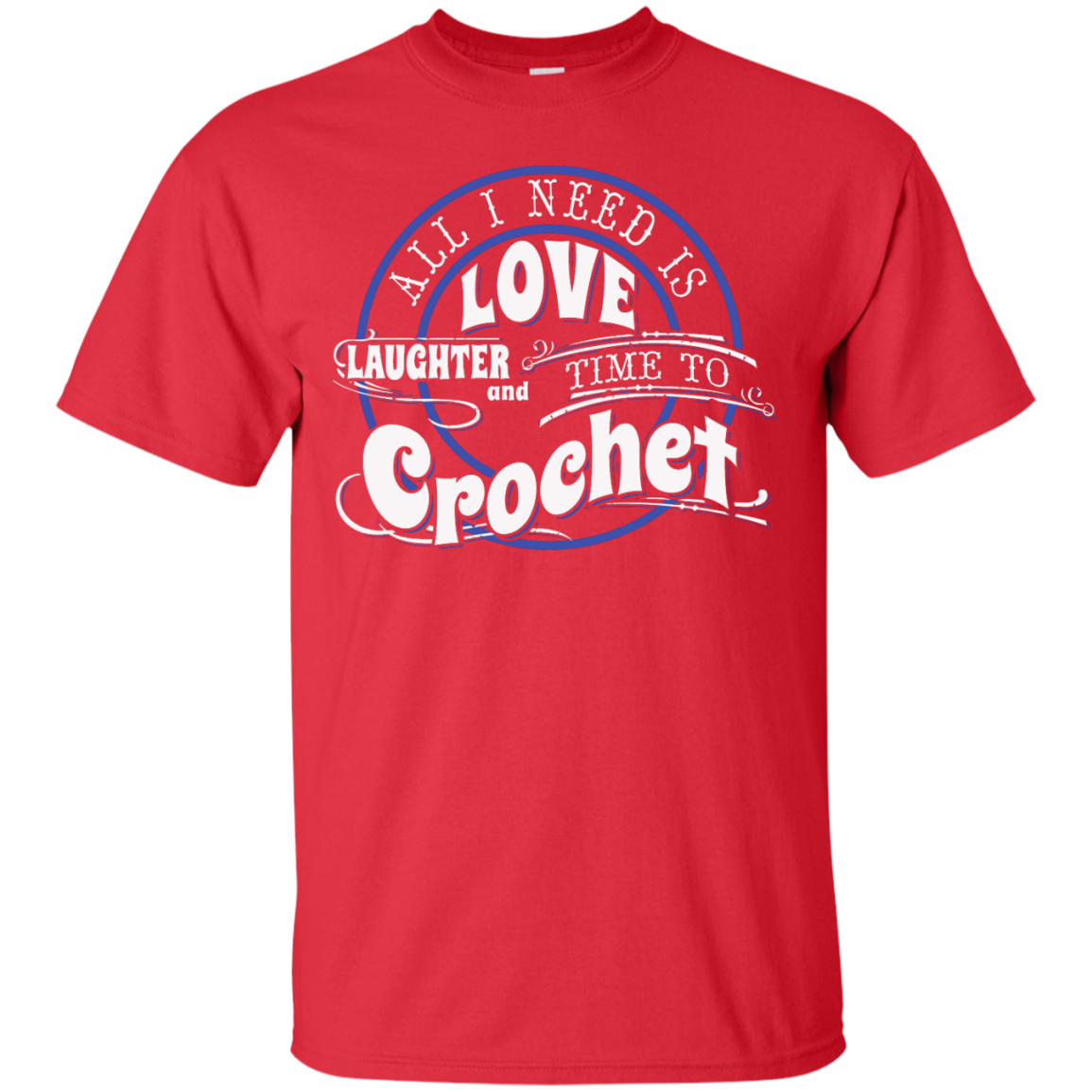 Time to Crochet Custom Ultra Cotton T-Shirt - Crafter4Life - 10