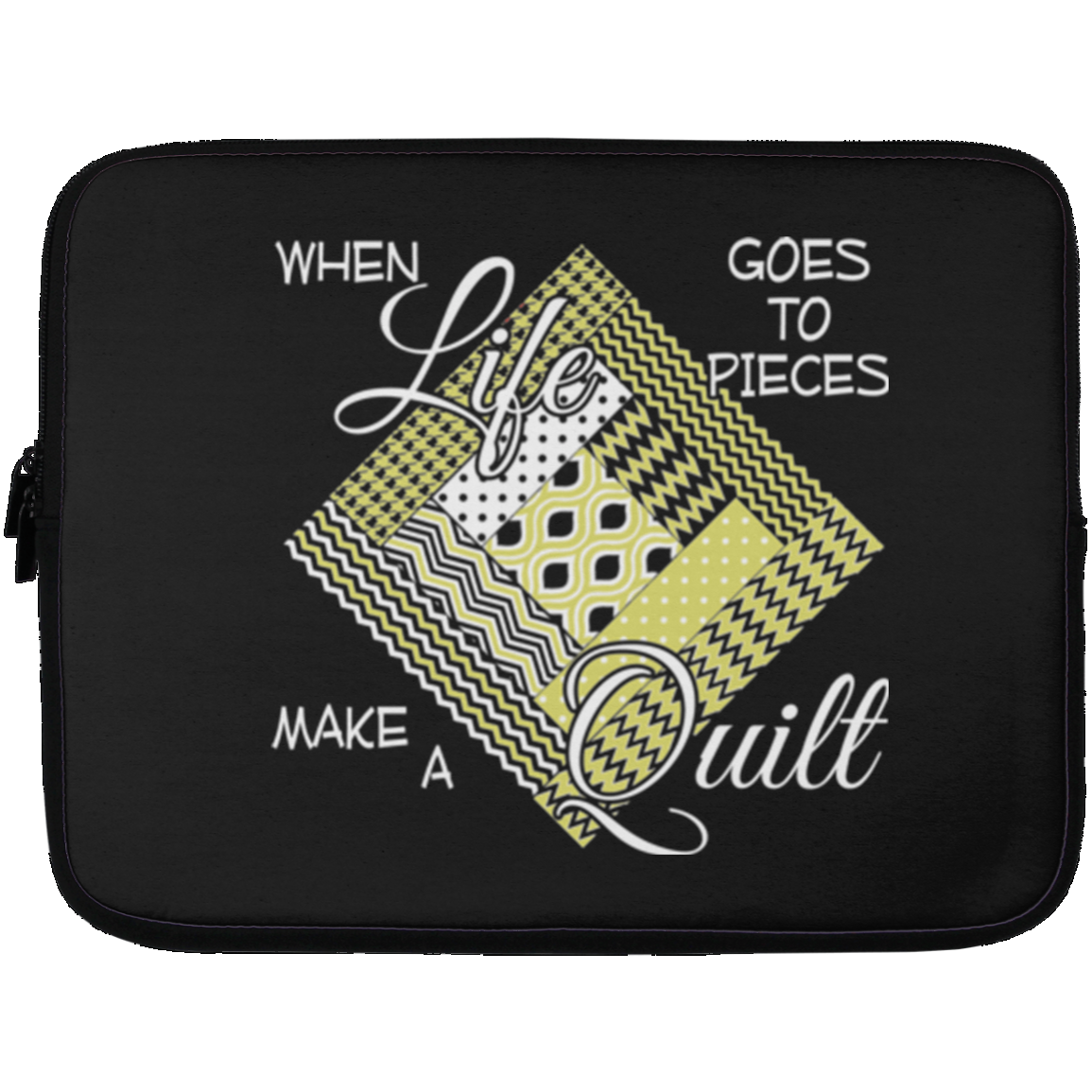 Make a Quilt (yellow) Laptop Sleeves