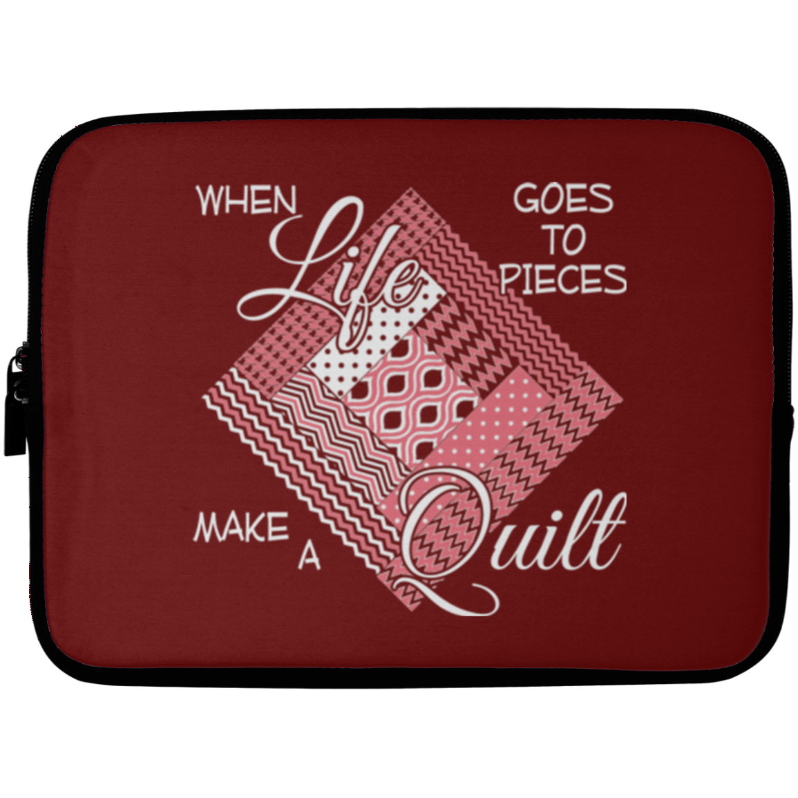 Make a Quilt (pink) Laptop Sleeves