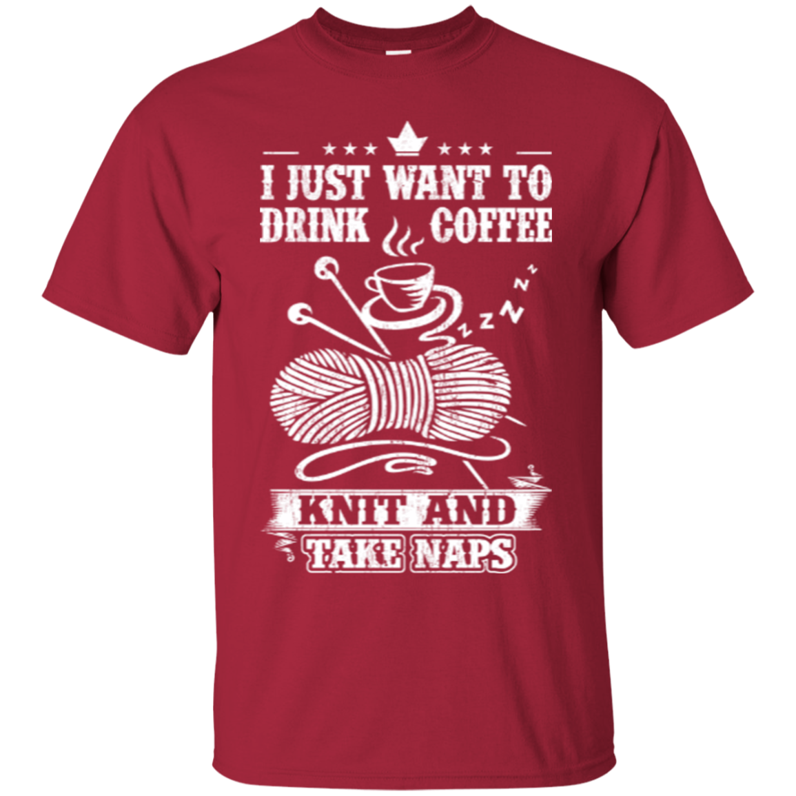 Coffee-Knit-Nap Custom Ultra Cotton T-Shirt - Crafter4Life - 5
