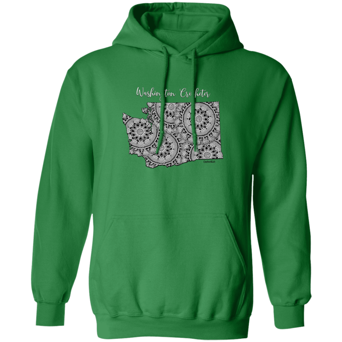 Washington Crocheter Pullover Hoodie
