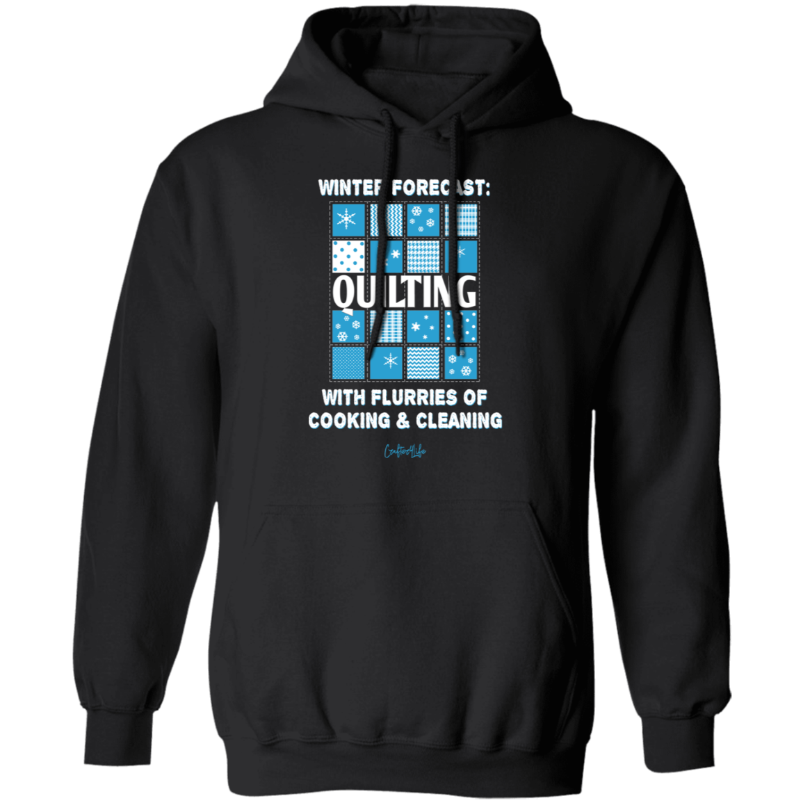 Winter Forecast Quilting Flurries Pullover Hoodie