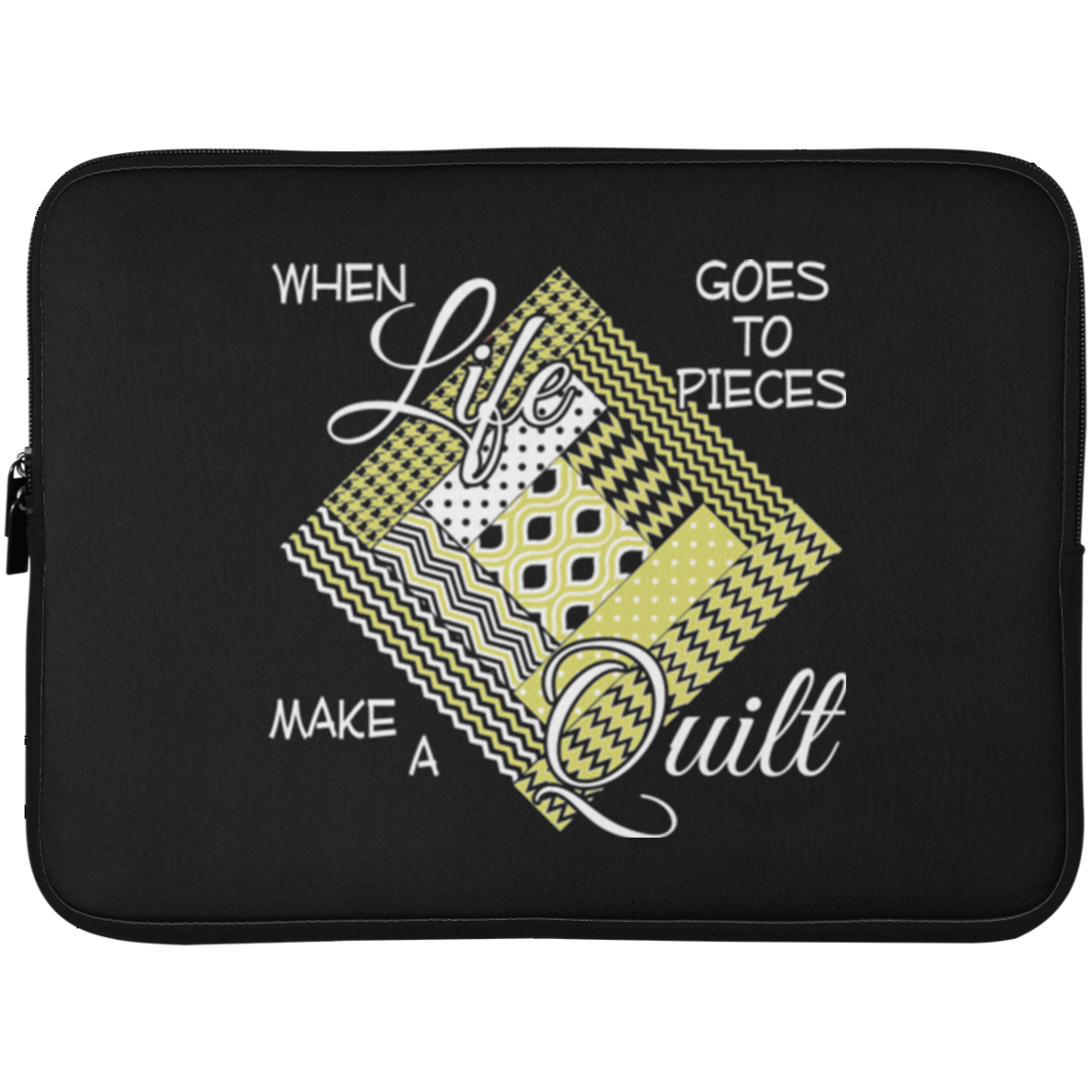 Make a Quilt (yellow) Laptop Sleeves