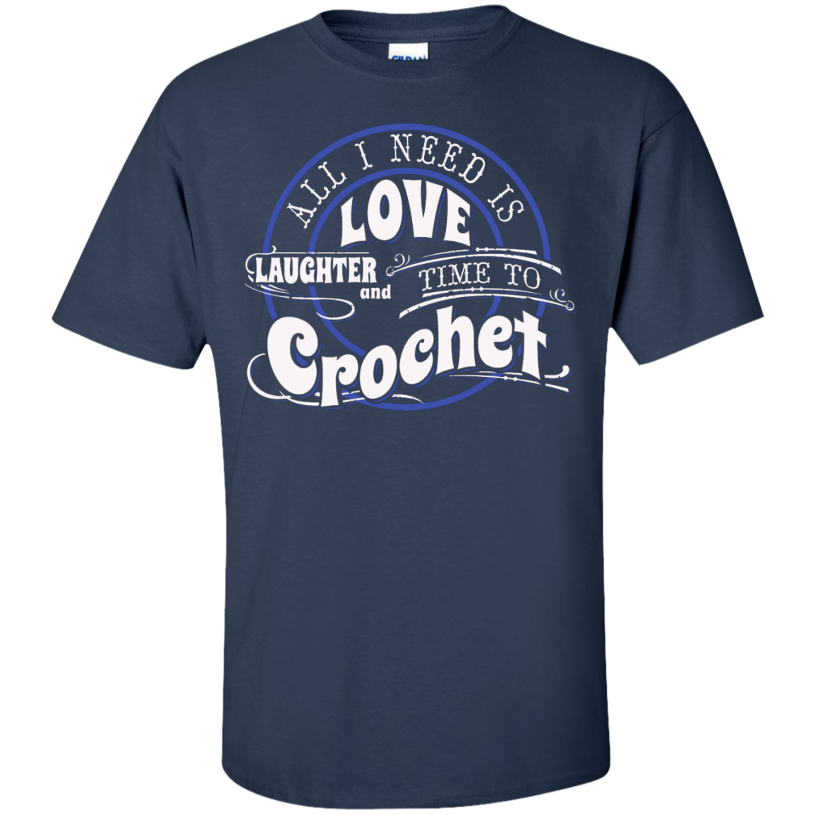 Time to Crochet Custom Ultra Cotton T-Shirt - Crafter4Life - 11