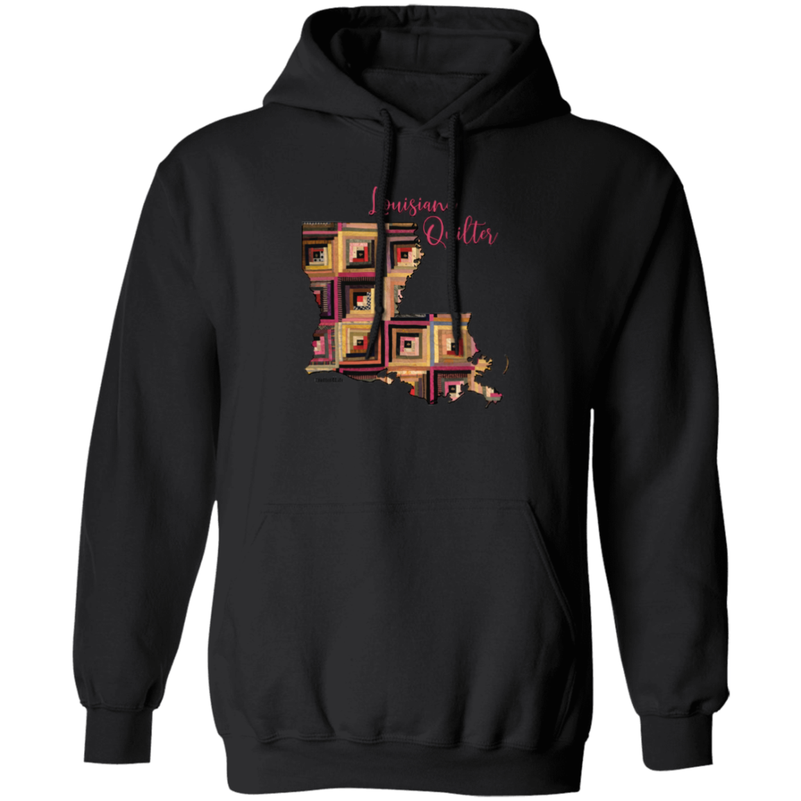 Louisiana Quilter Pullover Hoodie, Gift for Quilting Friends and Family