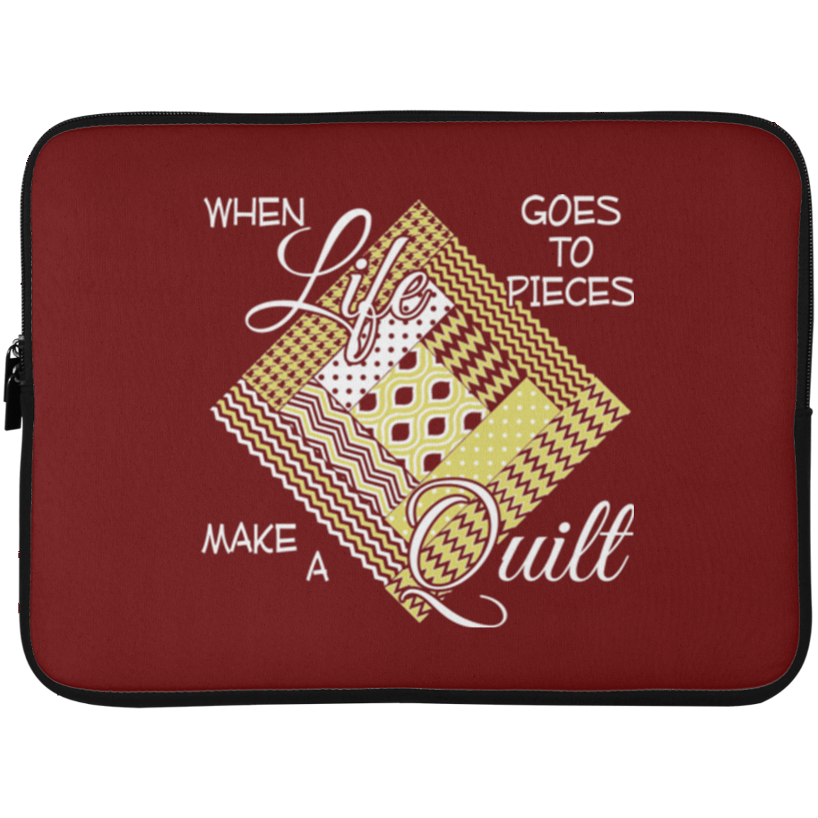 Make a Quilt (yellow) Laptop Sleeves