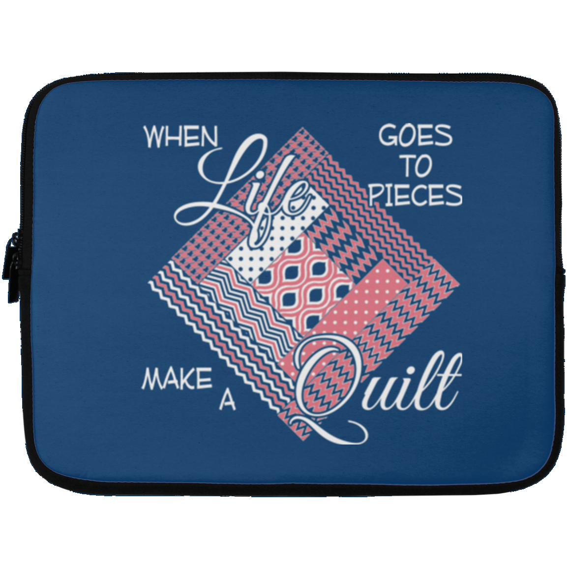 Make a Quilt (pink) Laptop Sleeves