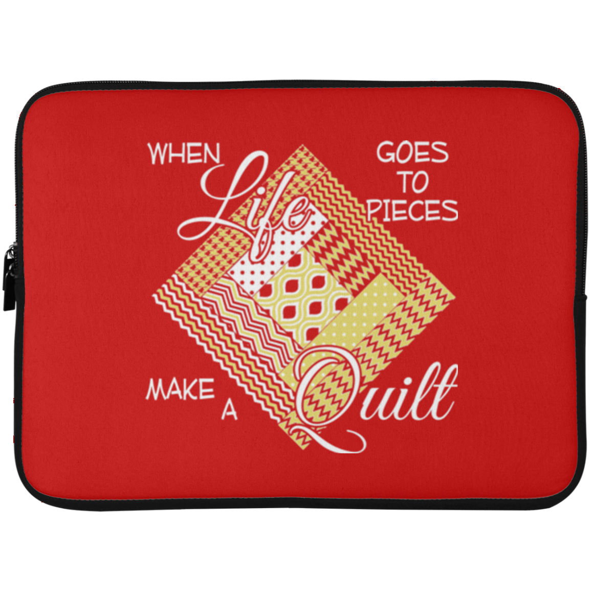 Make a Quilt (yellow) Laptop Sleeves