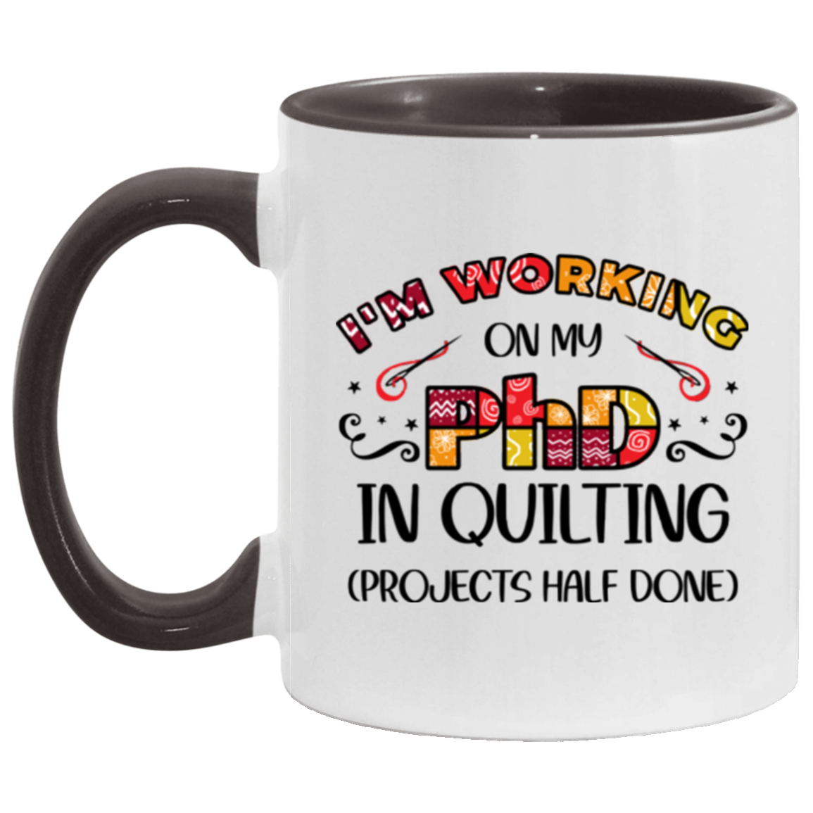 PhD in Quilting Mugs