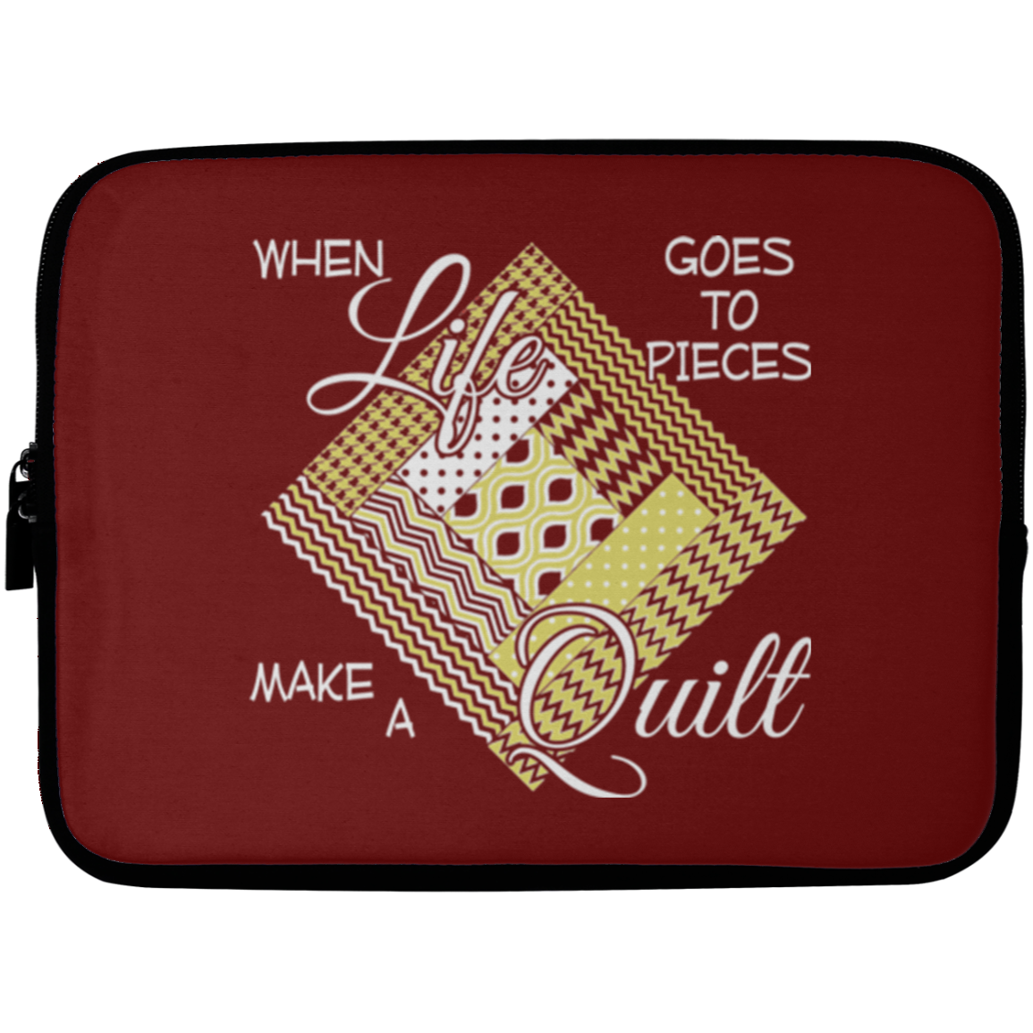 Make a Quilt (yellow) Laptop Sleeves