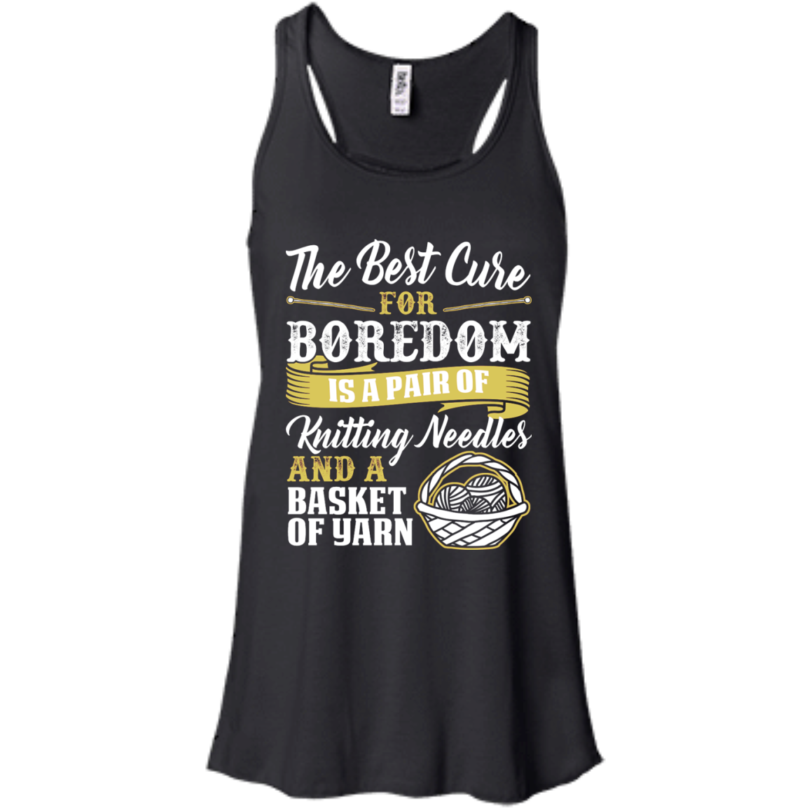The Best Cure for Boredom is Knitting Flowy Racerback Tank