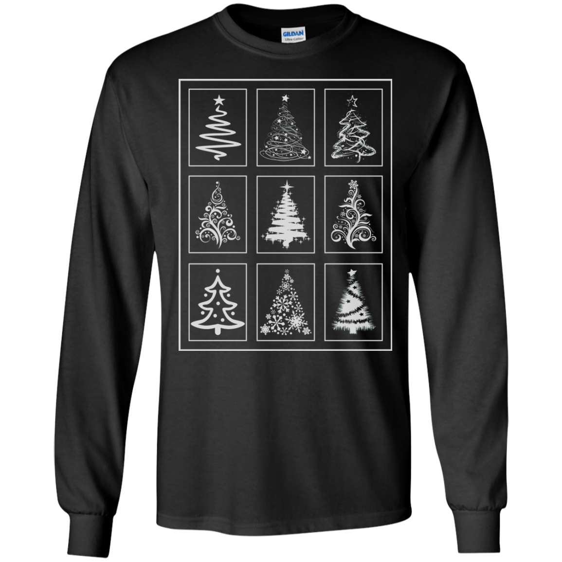 Christmas Tree Quilt LS Ultra Cotton T-Shirt