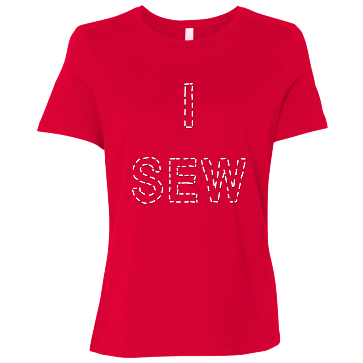 I Sew Ladies Relaxed Jersey Short-Sleeve T-Shirt