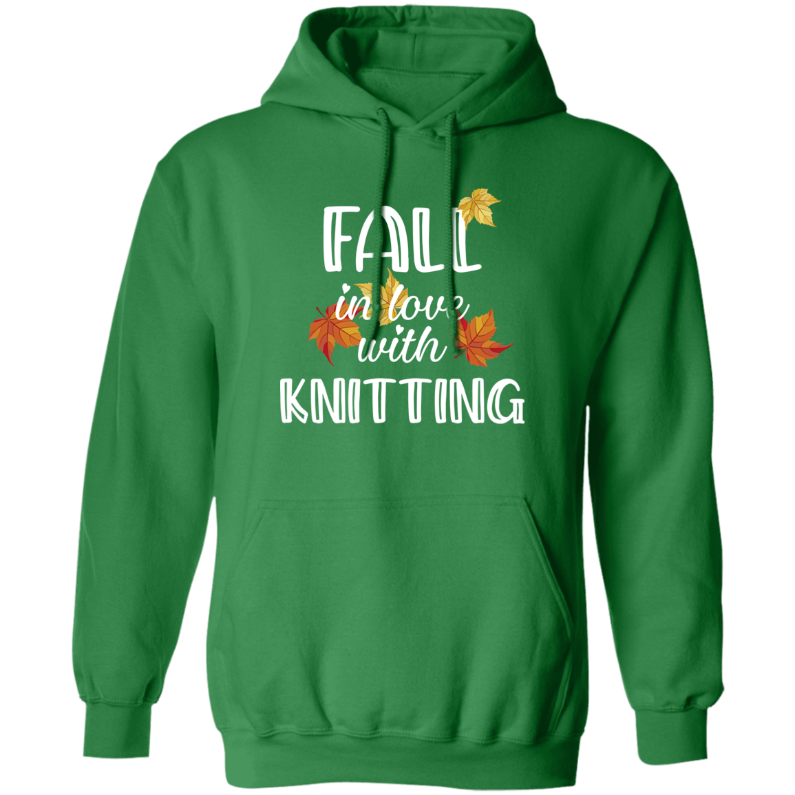 Fall in Love with Knitting Pullover Hoodie