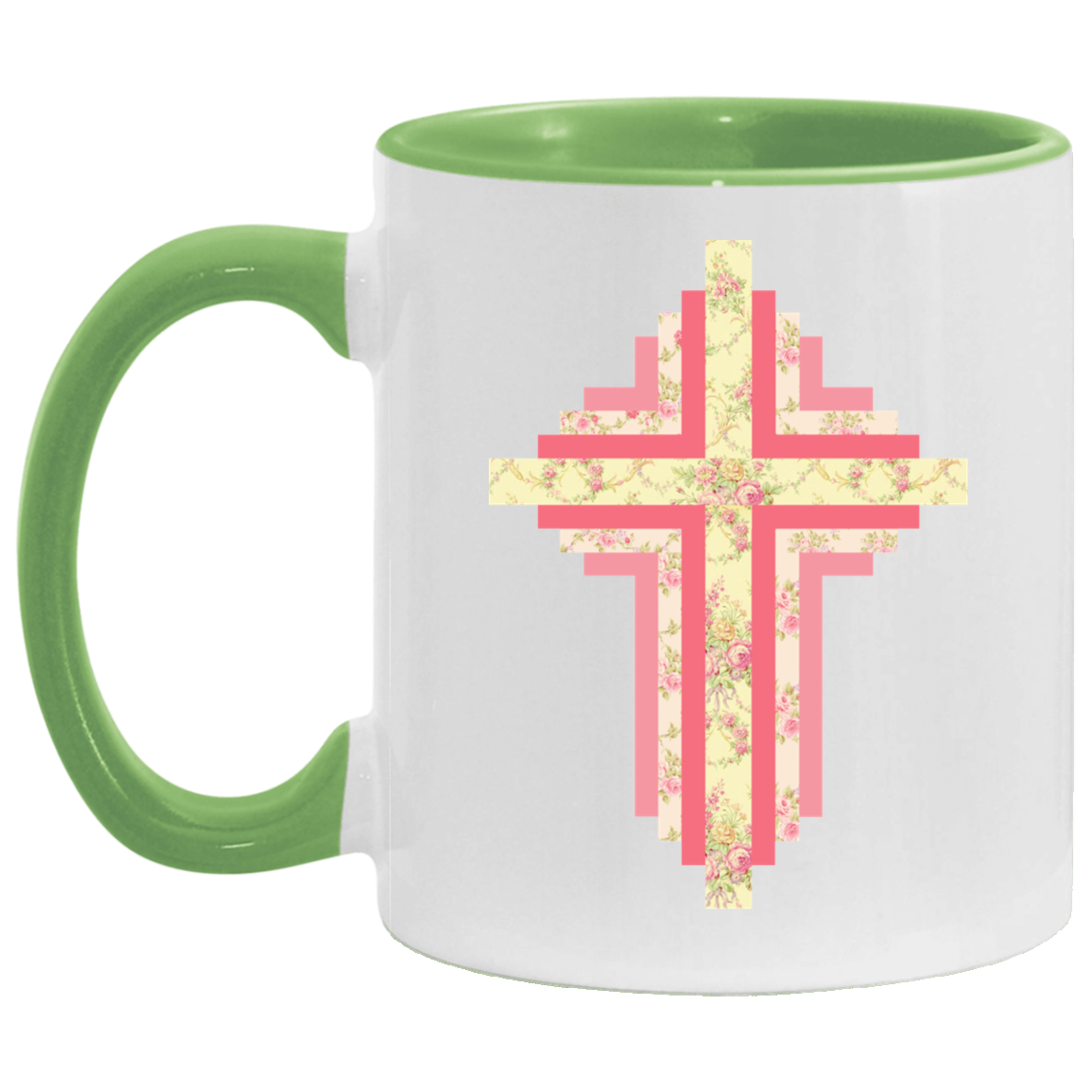 Patchwork Cross Accent Mug