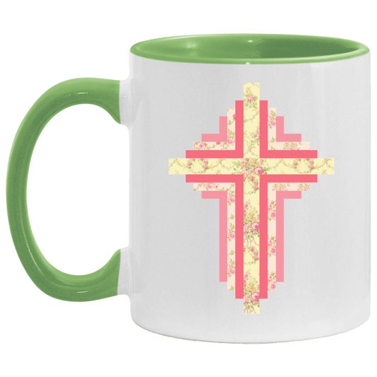 Patchwork Cross Accent Mug