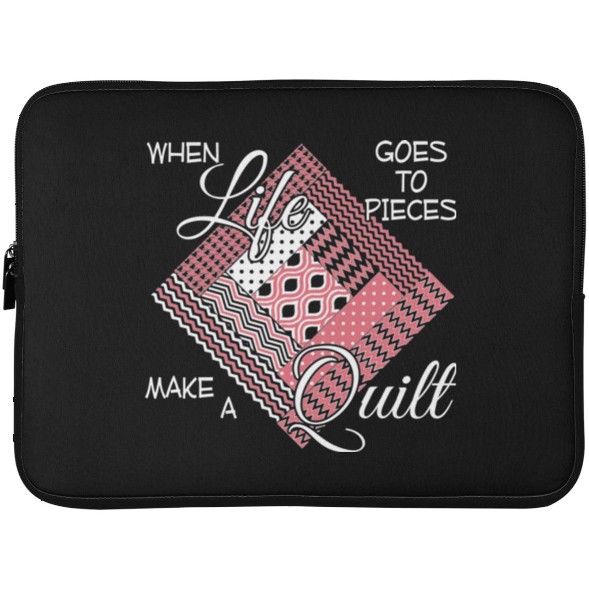 Make a Quilt (pink) Laptop Sleeves