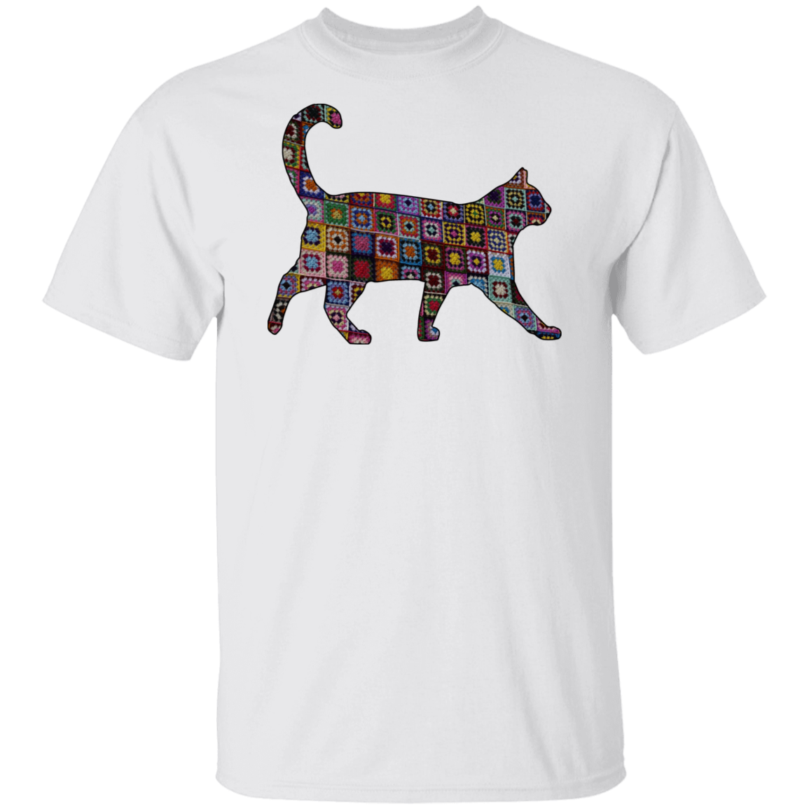Granny Square Cat T-Shirt