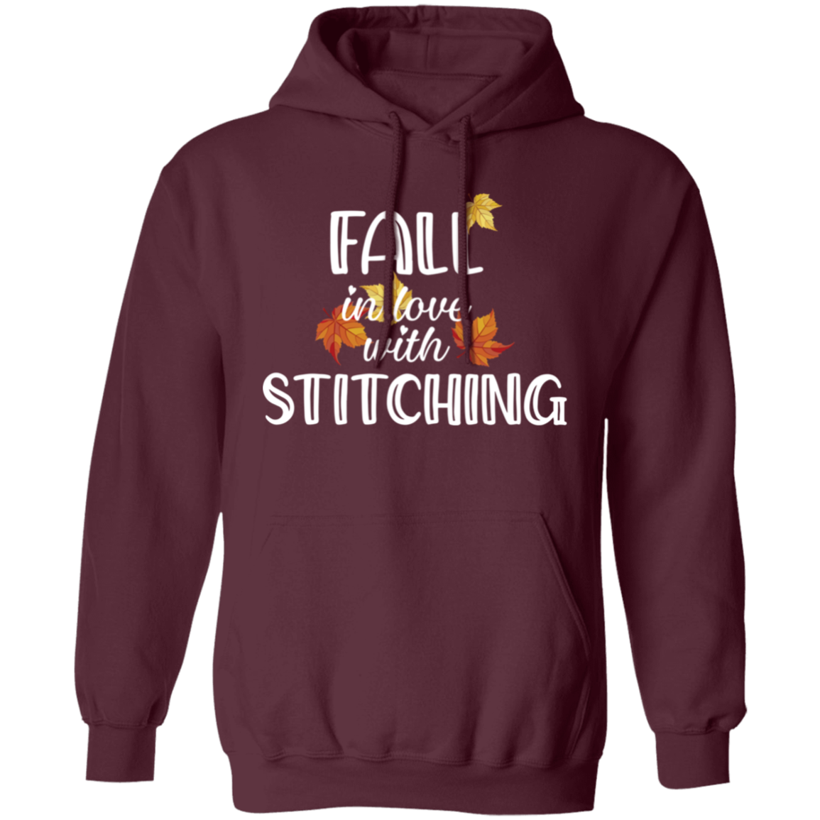 Fall in Love with Stitching Pullover Hoodie