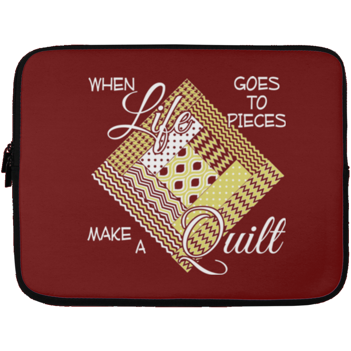 Make a Quilt (yellow) Laptop Sleeves