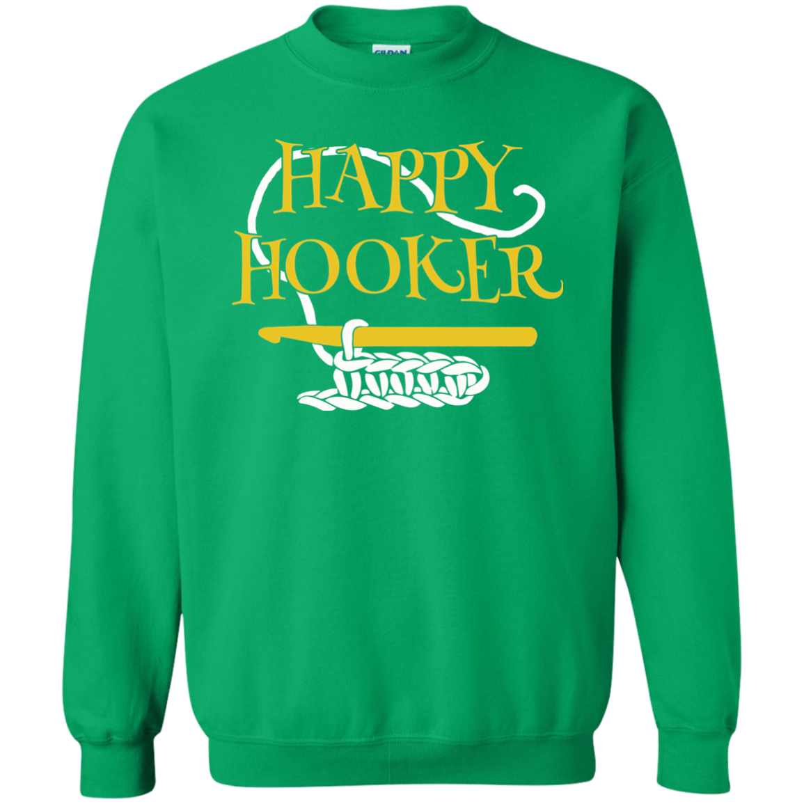 Happy Hooker Crewneck Pullover Sweatshirt