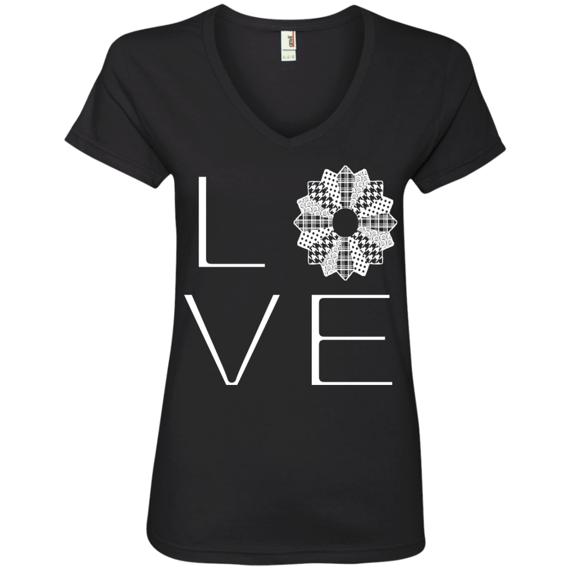 LOVE Quilting Ladies V-Neck Tee - Crafter4Life - 2