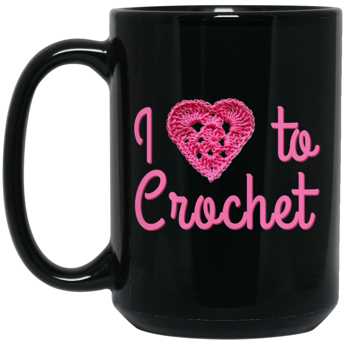 I Heart to Crochet Mugs