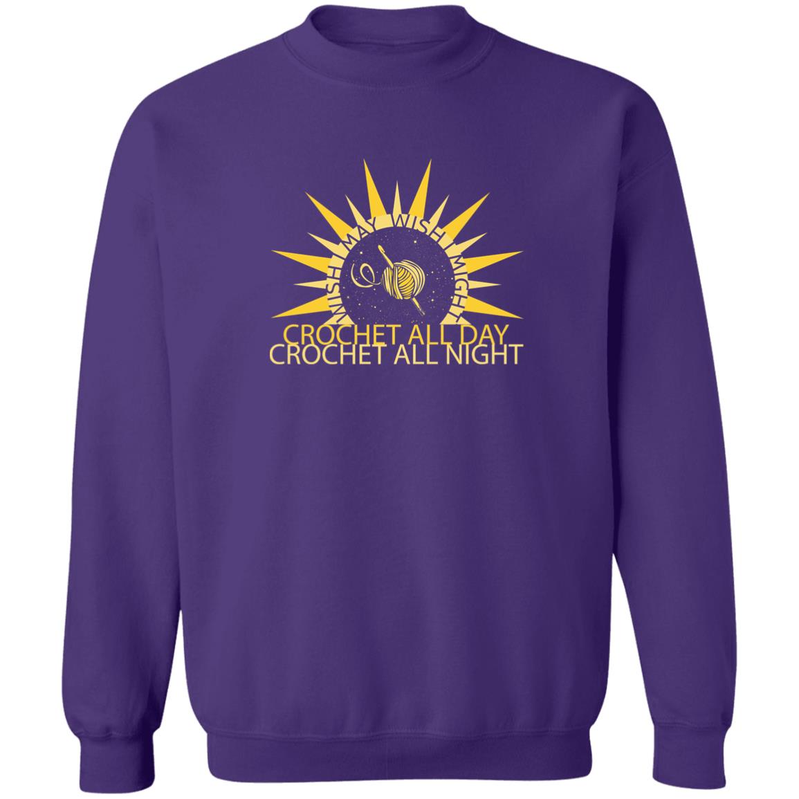 Wish I May Crochet Sweatshirt