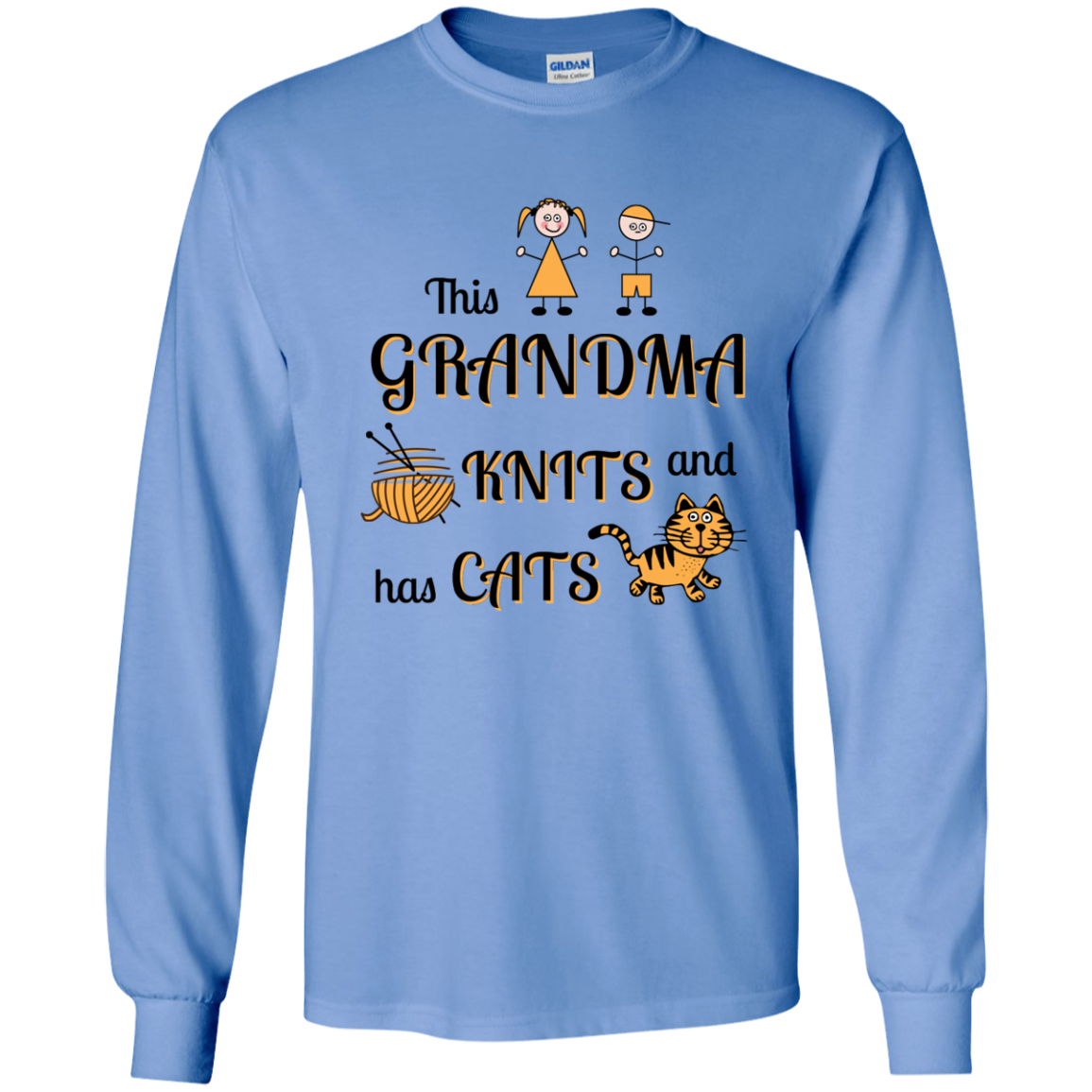 Grandma-Knit-Cats LS Ultra Cotton T-Shirt