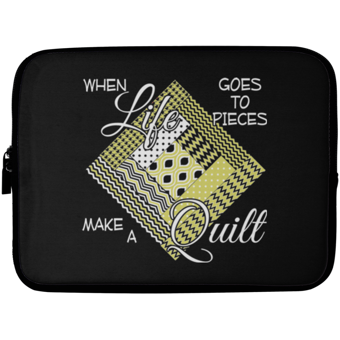 Make a Quilt (yellow) Laptop Sleeves