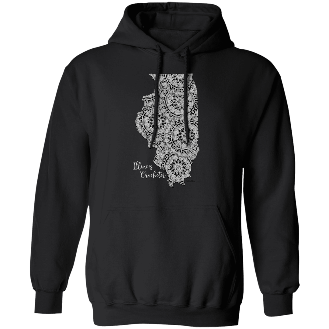 Illinois Crocheter Pullover Hoodie