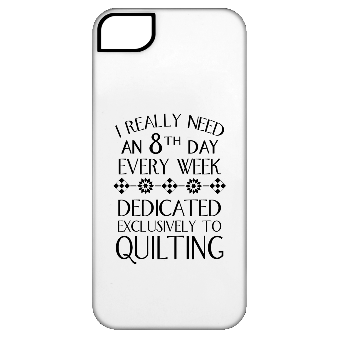8th Day For Quilting iPhone Cases