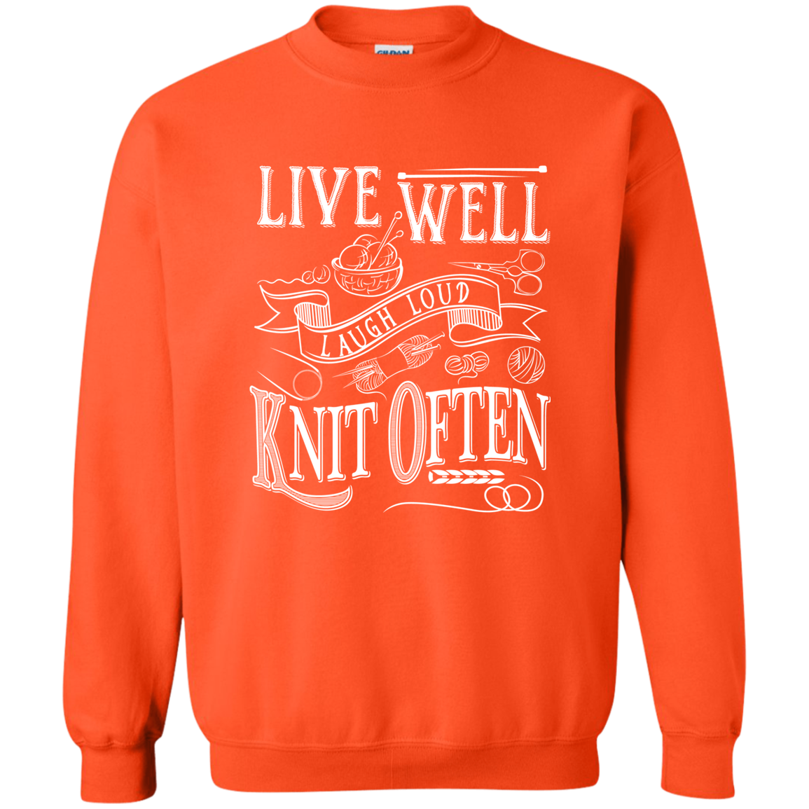 Knit Often Crewneck Pullover Sweatshirt