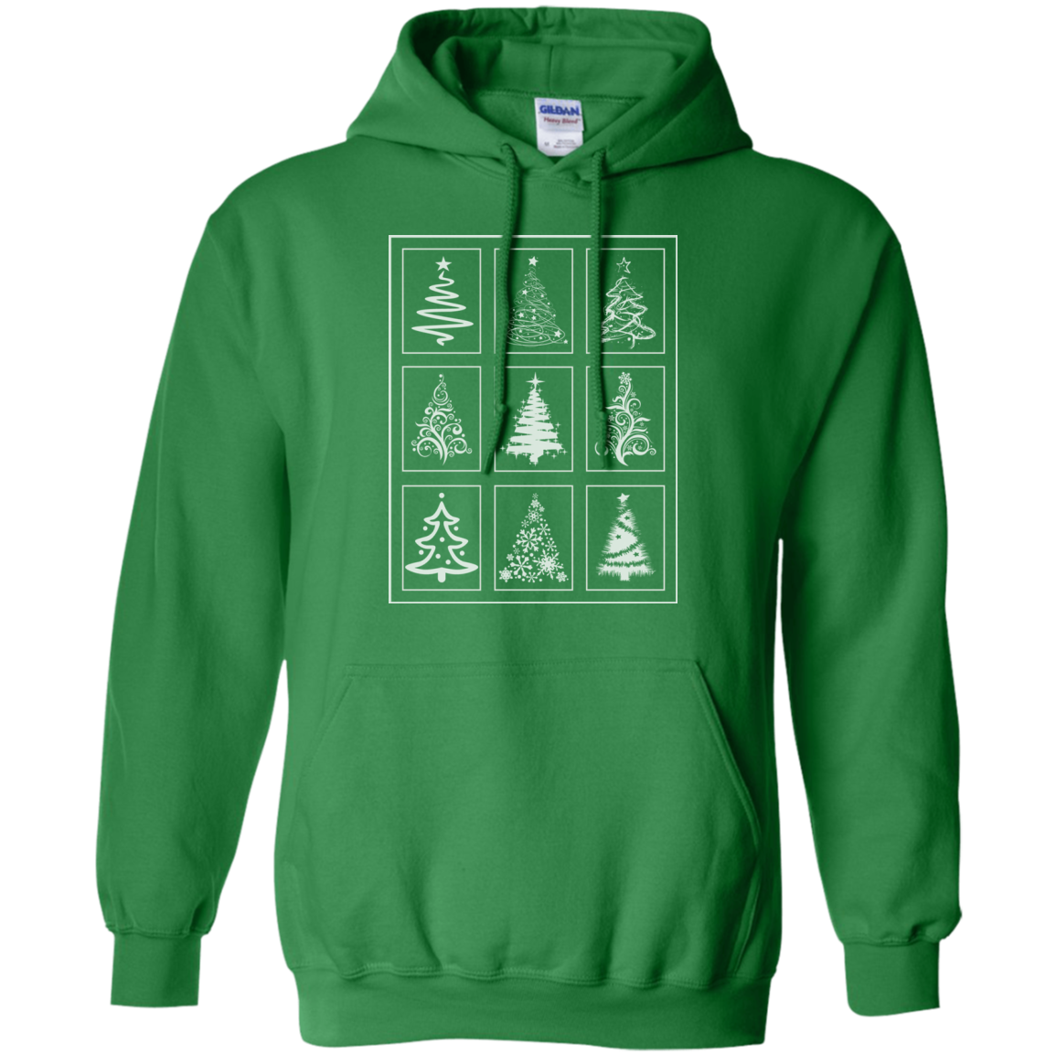 Christmas Tree Quilt Pullover Hoodie