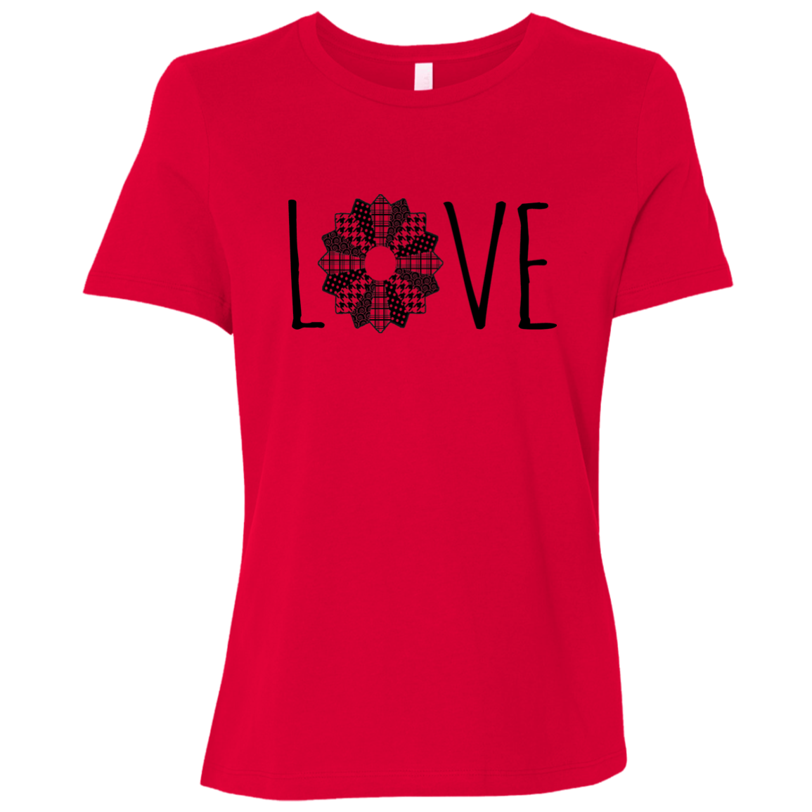 LOVE Quilt  Ladies' Relaxed Jersey Short-Sleeve T-Shirt