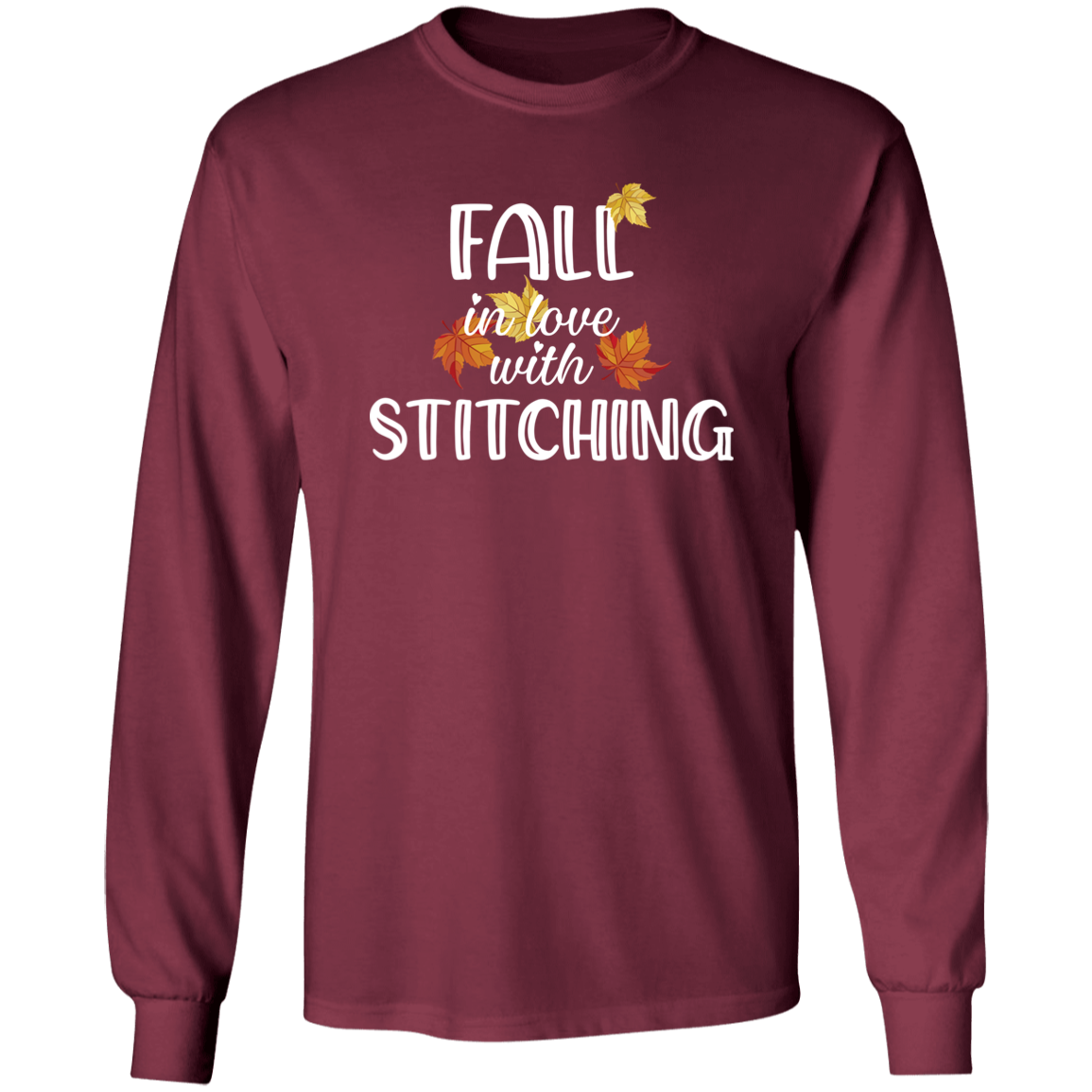 Fall in Love with Stitching LS Ultra Cotton T-Shirt