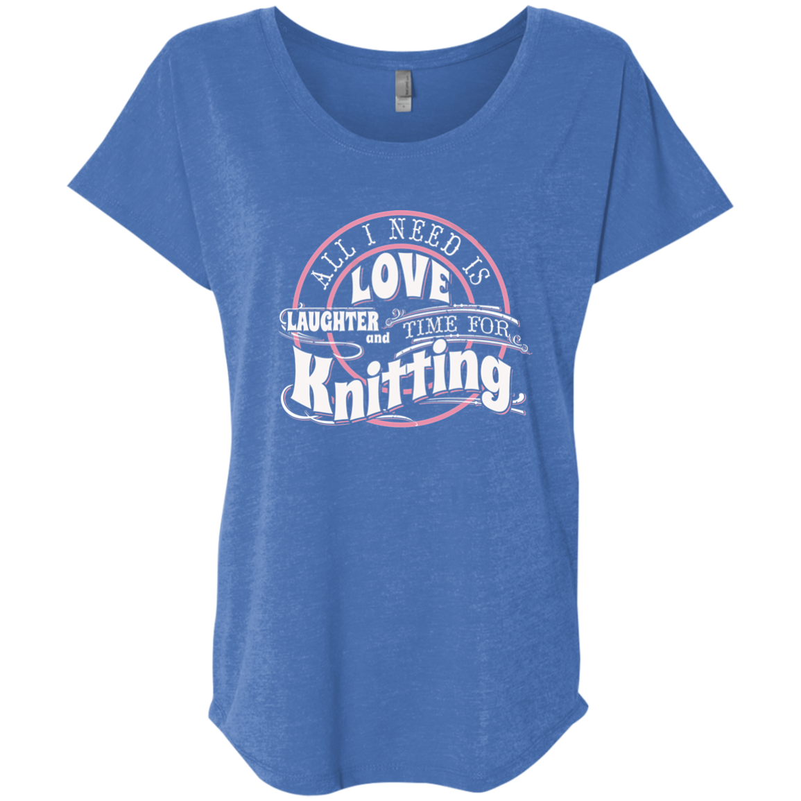 Time for Knitting Ladies Triblend Dolman Sleeve