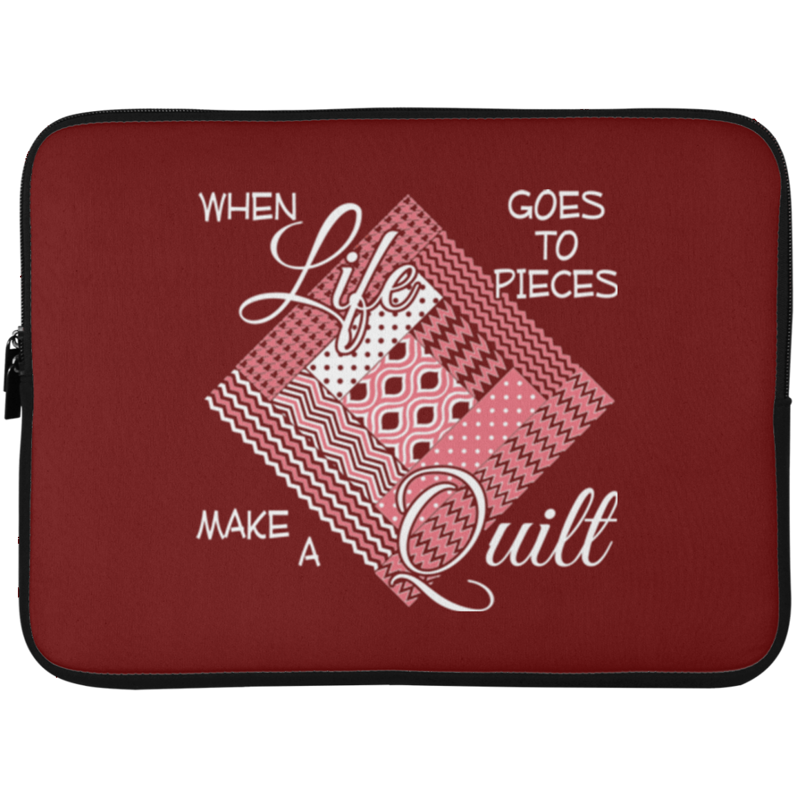Make a Quilt (pink) Laptop Sleeves