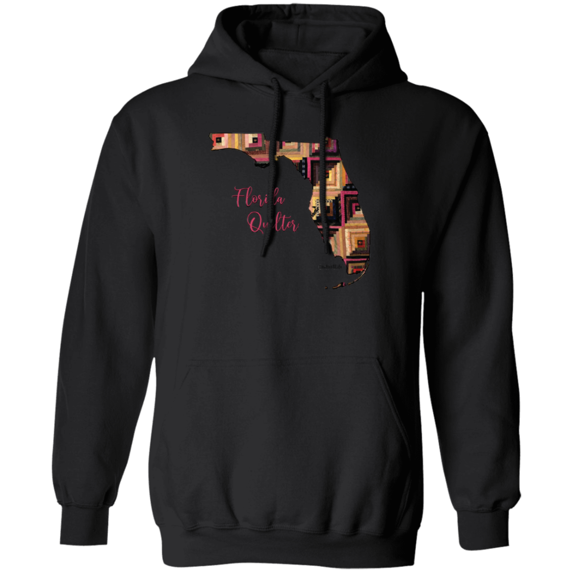 Florida Quilter Pullover Hoodie, Gift for Quilting Friends and Family