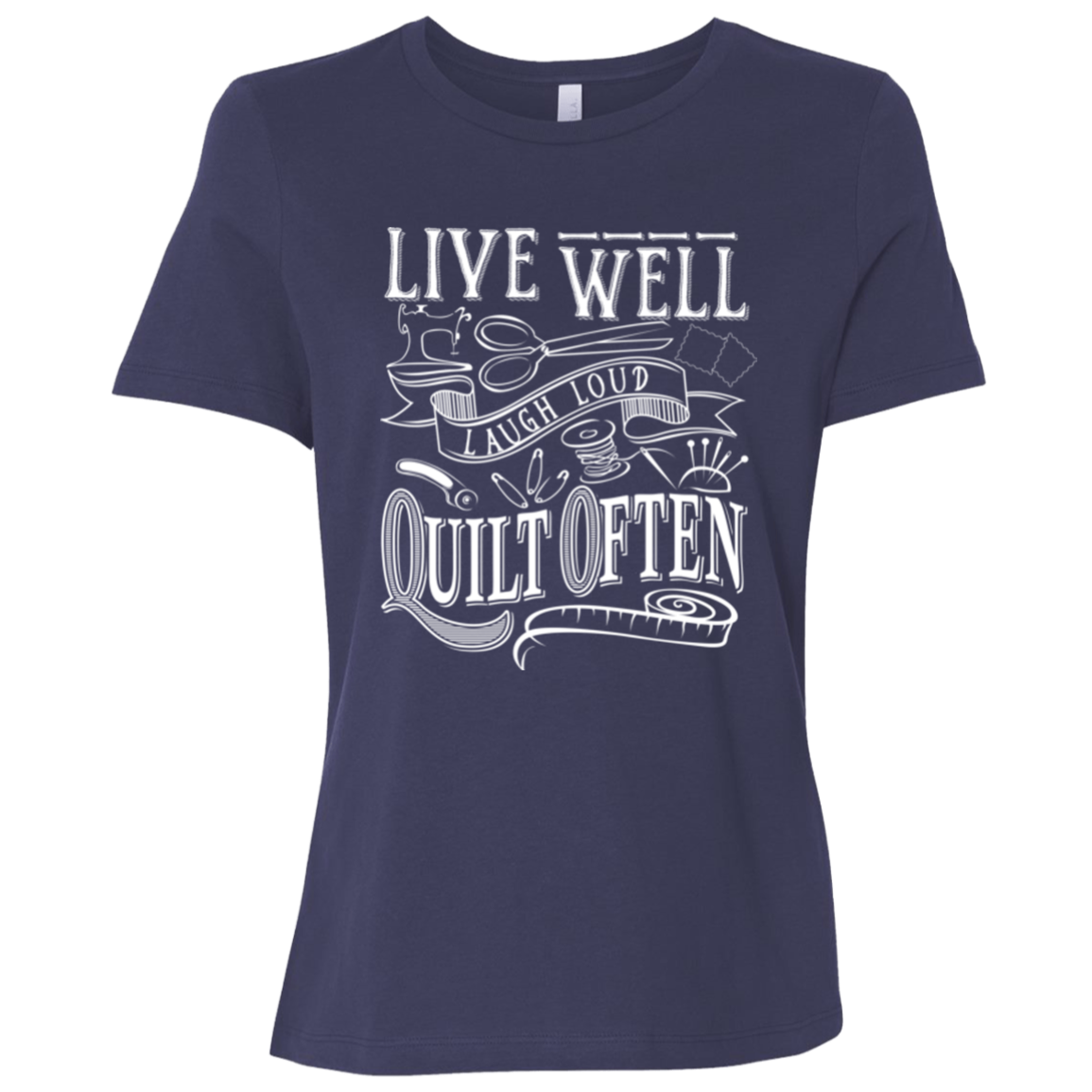 Quilt Often Ladies' Relaxed Jersey Short-Sleeve T-Shirt