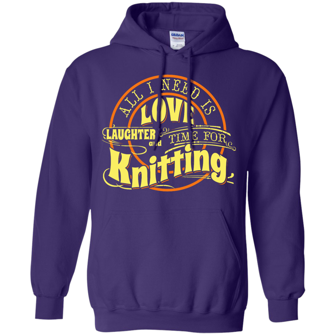 Time for Knitting (yellow) Pullover Hoodies - Crafter4Life - 10