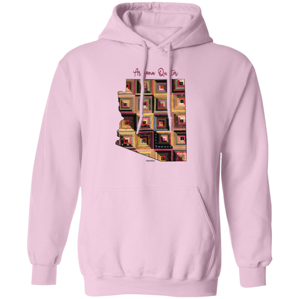 Arizona Quilter Pullover Hoodie, Gift for Quilting Friends and Family